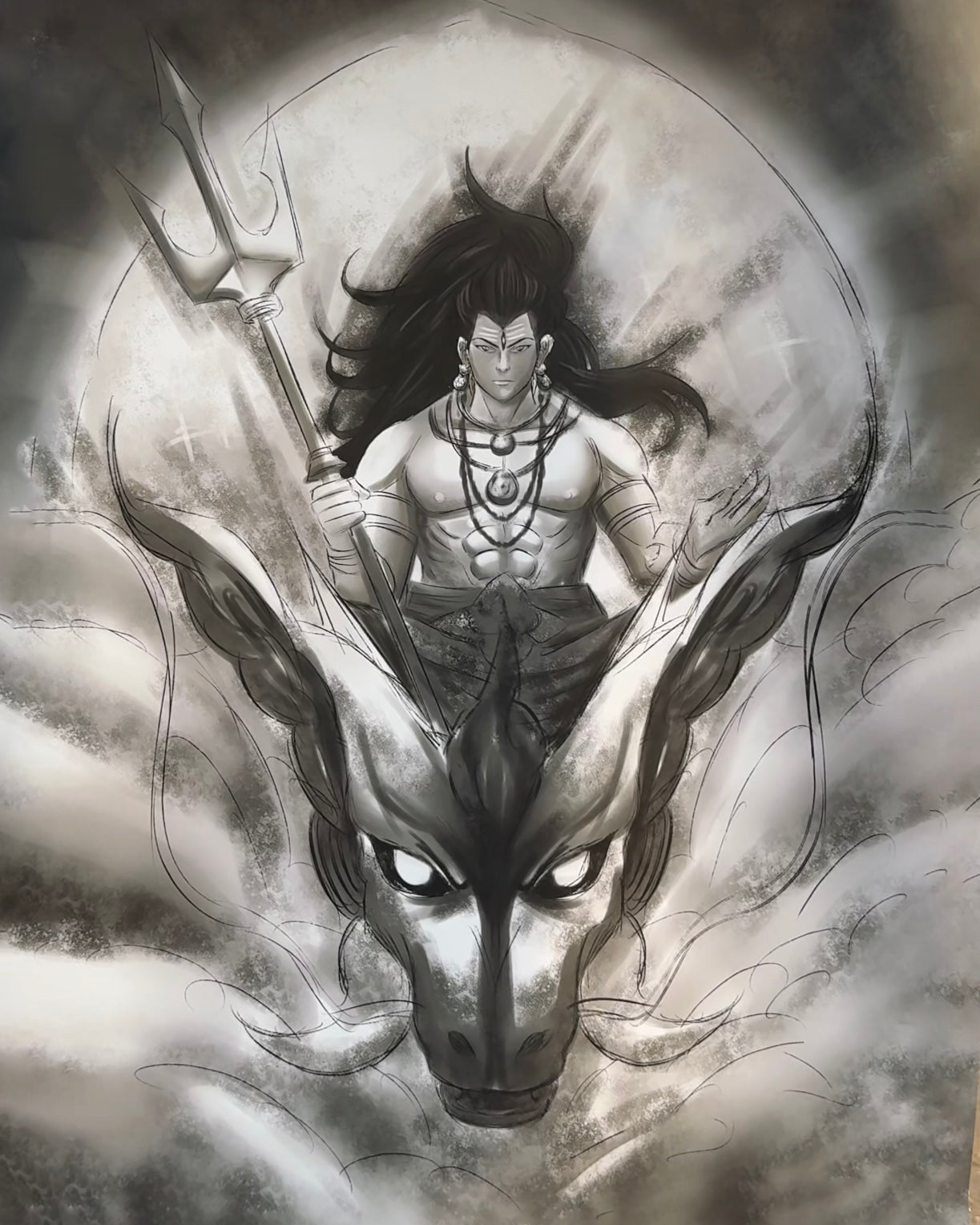 Astral Serpent (charcoal version)